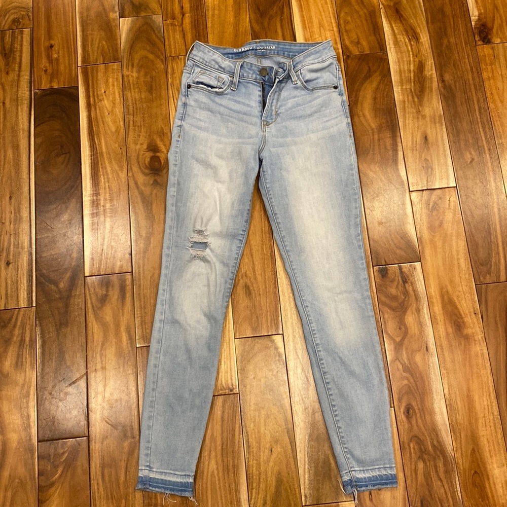 Old Navy Distressed High Rise Jeans